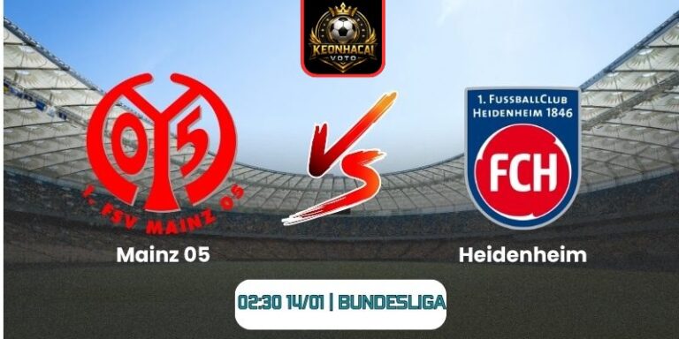 Soi kèo nhận định trận Mainz 05 vs Heidenheim