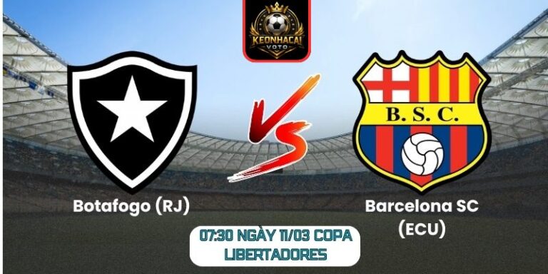 Soi kèo trận Botafogo (RJ) vs Barcelona SC (ECU) (07:30 ngày 11/03, Copa Libertadores)