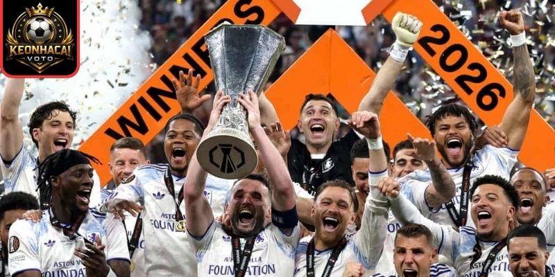 Aston Villa đăng quang Europa League 2025/2026, Mourinho mất thế độc tôn 3 Bóng đá Anh thống trị Europa League