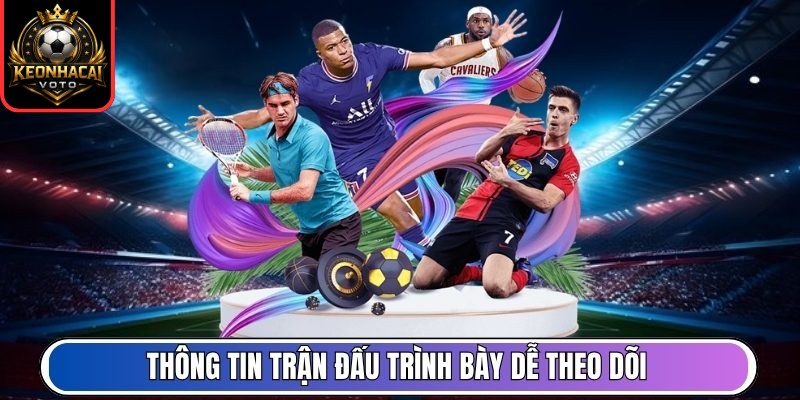 Livescore 5 Thông tin trận đấu trình bày dễ theo dõi